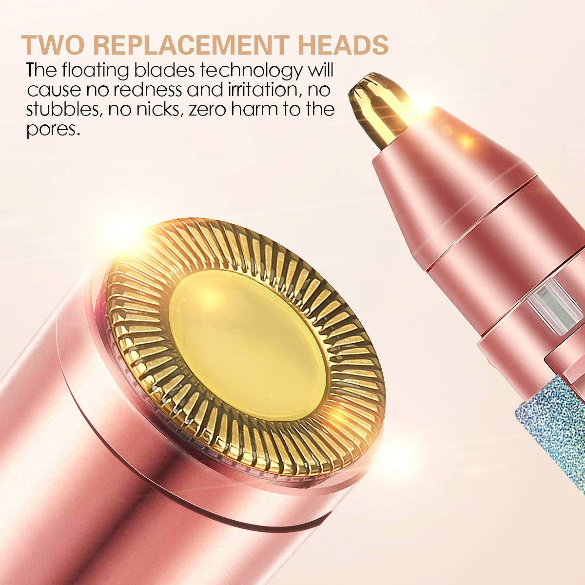 2 in 1 Facial Hair Remover & Eyebrow Trimmer 😍 | Rechargeable 🔋⚡ |