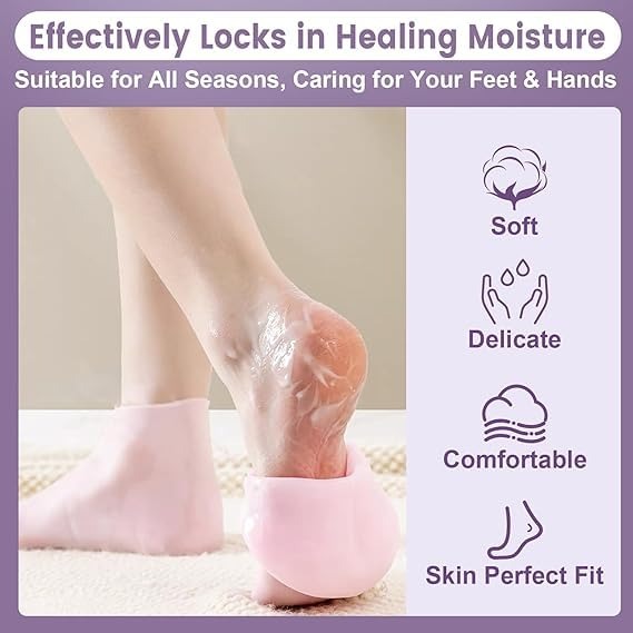 Silicone Moisturizing Socks ❤️ –  Imported Quality (75 GM) 🔥
