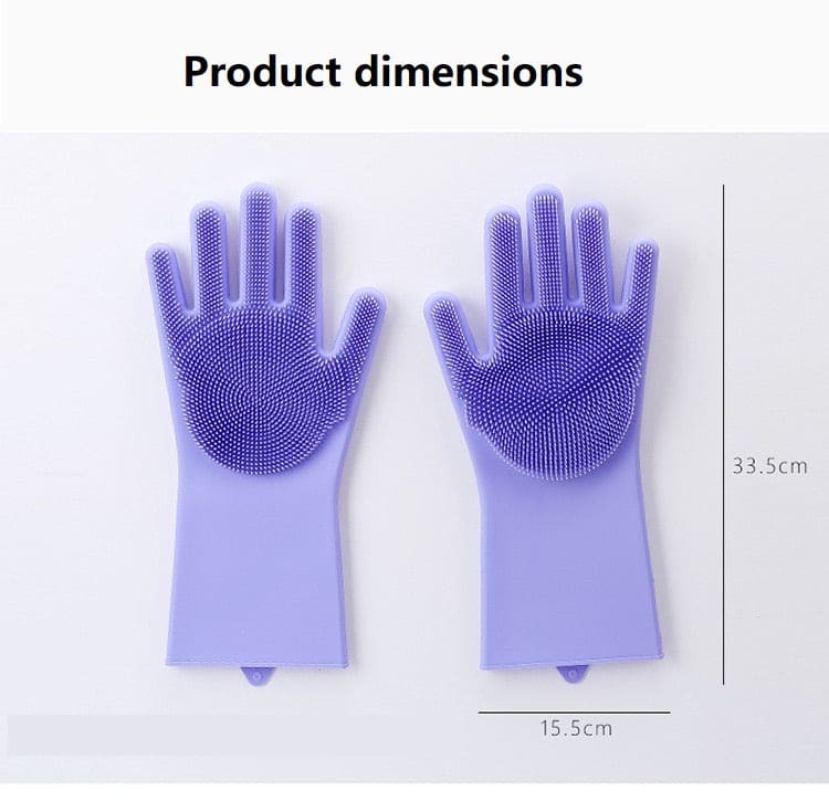Silicone Dish Washing Kitchen Hand Gloves 😊 2/Pcs, ❤️